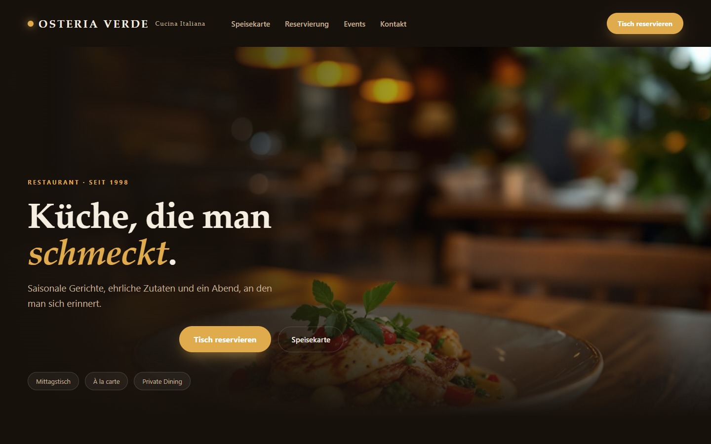 Demo-Website Restaurant
